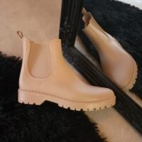 Bottines Chelsea en Caoutchouc Mat – Modèle : "Aïna"