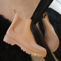 Bottines Chelsea en Caoutchouc Mat – Modèle : « Aïna »