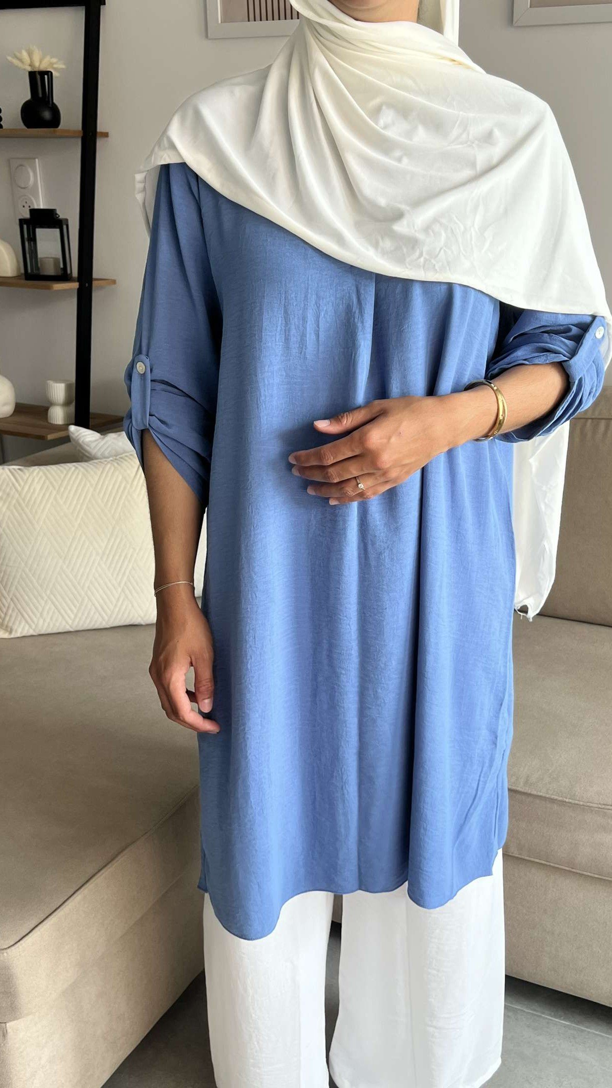 Chemise Longue "Essentielle" – Style & Fluidité – Image 3