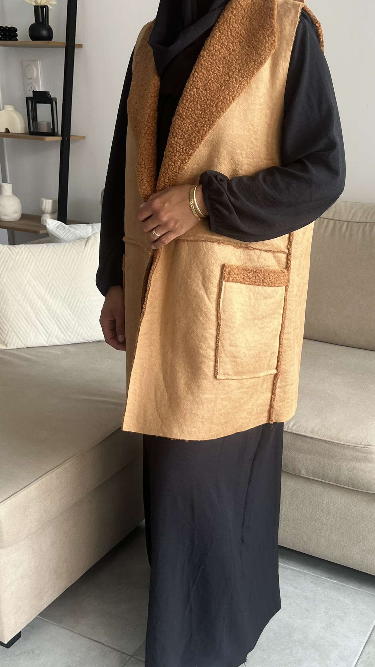 Veste Cocoon Sans Manches – Charme & Praticité – Image 5