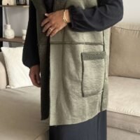 Veste Cocoon Sans Manches – Charme & Praticité